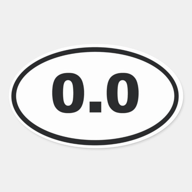 0.0 OVALER AUFKLEBER (Vorderseite)