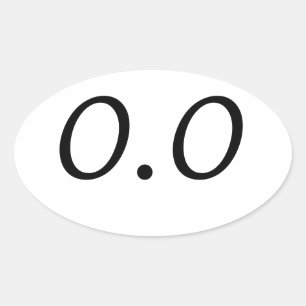 0.0 OVALER AUFKLEBER
