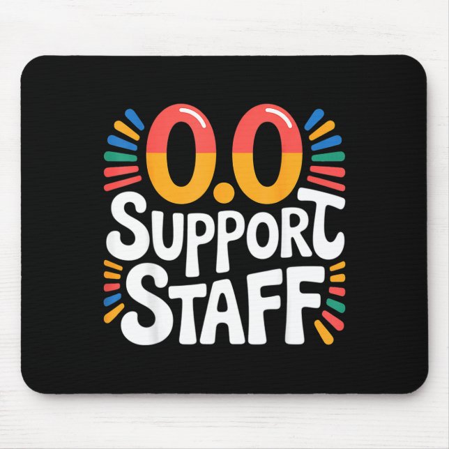 0.0 Suprt Staff Marathon Cheer Squad -  Mousepad (Vorne)