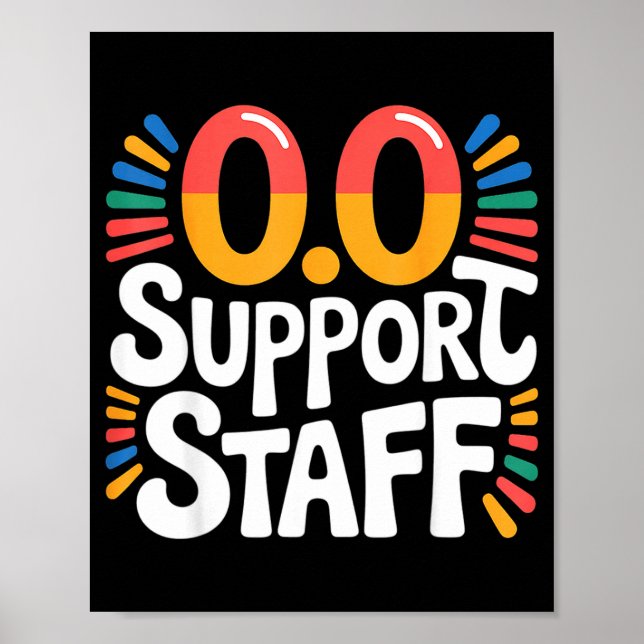 0.0 Suprt Staff Marathon Cheer Squad -  Poster (Vorne)