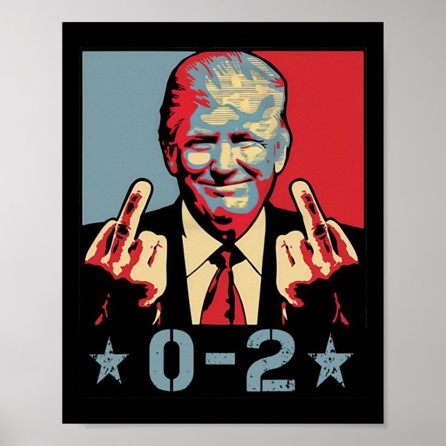 0 2 Funny Trump 2024 Trump 2024 Gewinner des Siege Poster (Vorne)