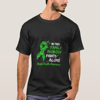0 Damen Schmetterlingsband Niemand kämpft allein M T-Shirt