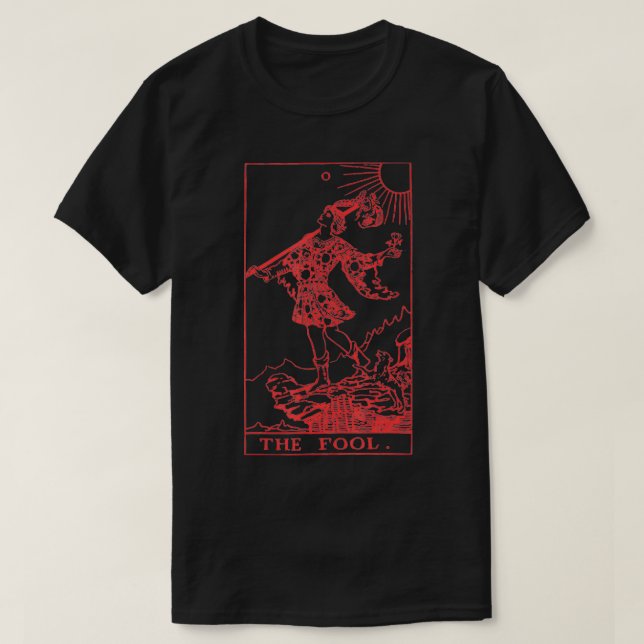 0 Das dumme Tarot okkult Lucifer 666 Goth Blackcra T-Shirt (Design vorne)