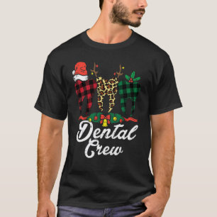 0 Dental Crew Zähne Zahnarzt Weihnachten Xmas Pj P T-Shirt