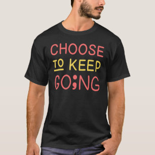 0 Gesundheitliche Aufklärung Semikolon Gesundheit  T-Shirt