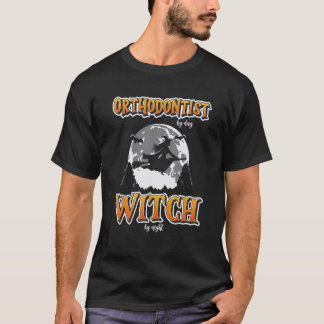0 Halloween Kieferorthopäde Hexe Lustig Süß Zahnar T-Shirt