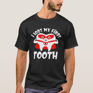 0 Ich habe meinen ersten Zahn verloren Kinderzahna T-Shirt