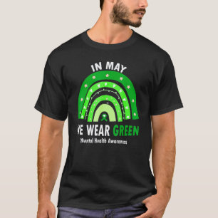 0 Im Mai tragen wir grünes Bewusstsein für psychis T-Shirt