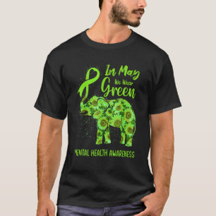 0 Im Mai tragen wir grünes Bewusstsein für psychis T-Shirt
