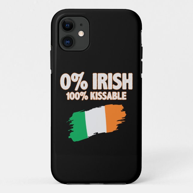0 % Irisch 100 % Kissable Case-Mate iPhone Hülle (Rückseite)