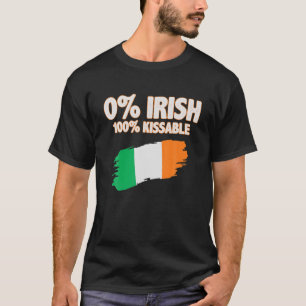 0 % irische 100 % Kissable irische Flagge Pa T-Shirt