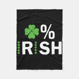 0% Irischer Lucky Shamrock Zero Prozent Irischer S Fleecedecke