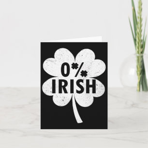 0 % irisches Kleeblatt Happy Go Lucky Charm St Pat Karte