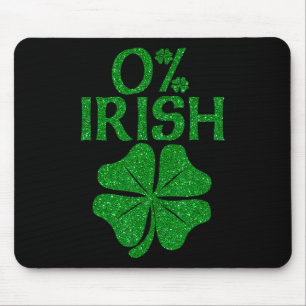 0 % irisches Kleeblatt Happy Go Lucky Charm St Pat Mousepad