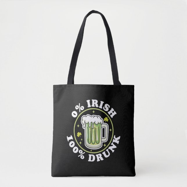 0 Irish 100 Betrunken Green Beer Funny St Patrick  (Vorderseite)