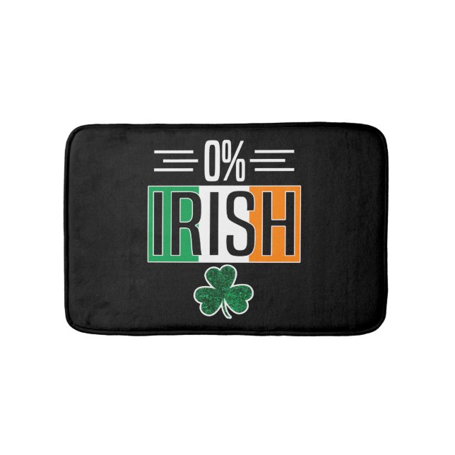 0 Irish St Patricks Day Irish Zero Percent Shmaroc Badematte (Vorderseite)