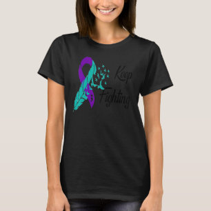 0 Kämpfe weiter Band Mental Gesundheit Suizidbewus T-Shirt