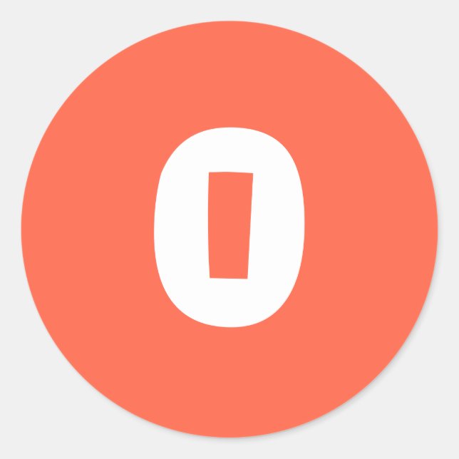 0 Kleine runde Tomato Red Stickers von Janz (Vorderseite)