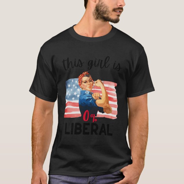 0 Liberal 100 American Pro Conservative T-Shirt (Vorderseite)