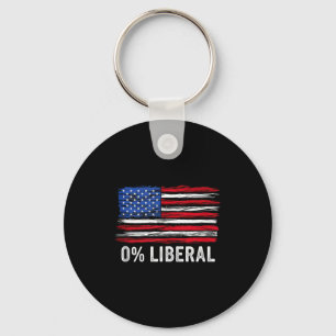 0% Liberal Null Prozent Anti Liberaler Republikani Schlüsselanhänger