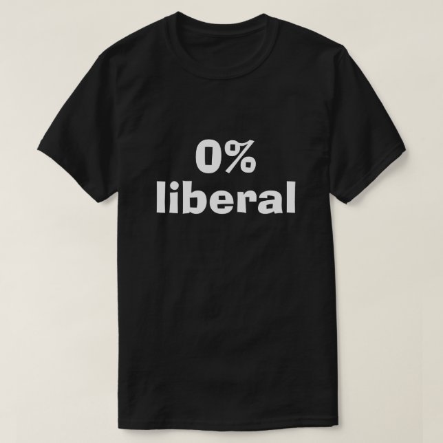 0% LIBERAL T-Shirt (Design vorne)