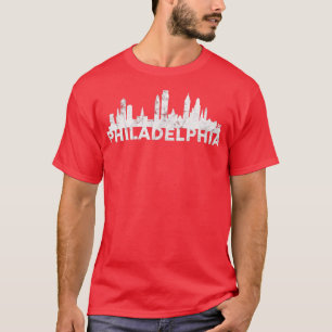 0 Liebe Philadelphia Skyline Downtown City Phi T-Shirt