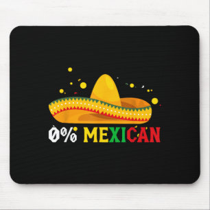 0% mexikanisch lustig cinco de mayo fiesta sombrer mousepad