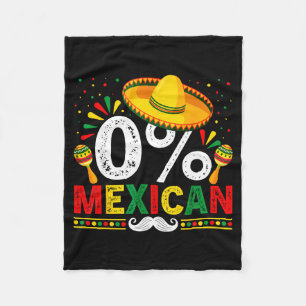 0% mexikanisch lustig cinco de mayo sombrero latin fleecedecke