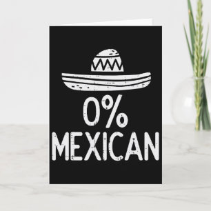 0% Mexikanisch Lustiger Cinco De Mayo Mexikanische Karte