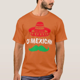 0 Mexikanisch mit Sombrero und Schnurrbart für Cin T-Shirt