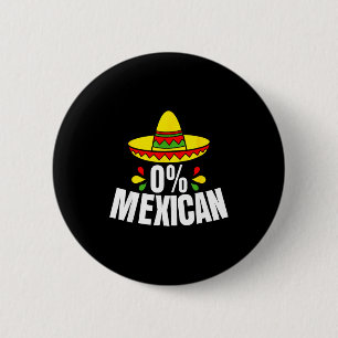 0% Mexikanischer Cinco De Mayo Fiesta Sombrero Lus Button