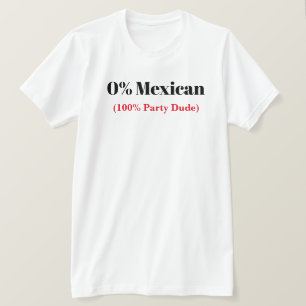 0 % mexikanischer Cinco de Mayo-T - Shirt