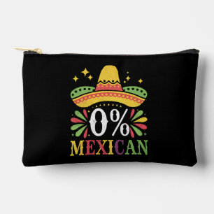 0% Mexikanischer Null Prozent Lustig Cinco De Mayo Zubehörtasche