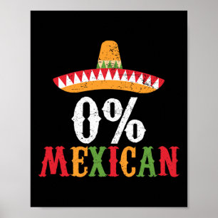 0 % Mexikanisches Cinco De Mayo Fiesta Sombrero Fu Poster