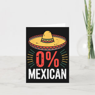 0 % mexikanisches Shirt Funny Men Cinco De Mayo So Karte