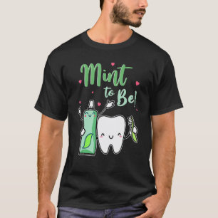 0 Minze Um Lustige Zahnpasta & Zahnarzt Valentinst T-Shirt