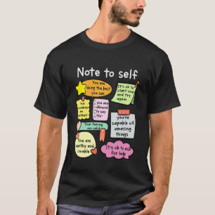 0 Notiz an mich selbst Schulberater Psychologe Men T-Shirt