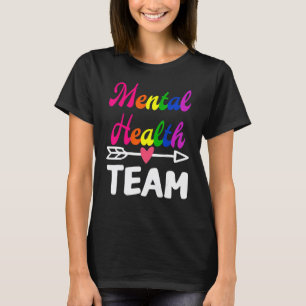 0 Psychische Gesundheit Team Bewusstsein Therapeut T-Shirt