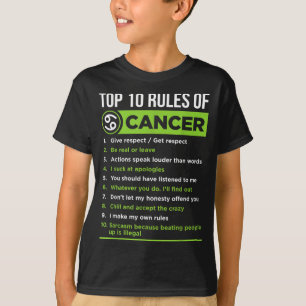 0 Regeln des Krebs-Sternzeichens Fakten Merkmale H T-Shirt