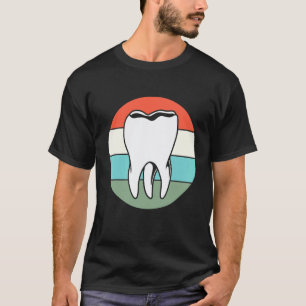 0 Retro Vintage Zähne Zahnarzt Kieferorthopäde T-Shirt