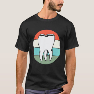 0 Retro Vintage Zähne Zahnarzt Kieferorthopäde T-Shirt