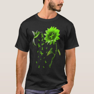0 Sonnenblumen Kolibri Grüne Schleife Psychische G T-Shirt