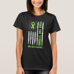 0 Stigmatisierung bekämpfen Amerikanische Flagge P T-Shirt