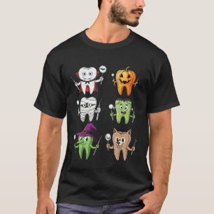 0 Süße Halloween-Molaren Zahnarzt Hygienikerin Zah T-Shirt