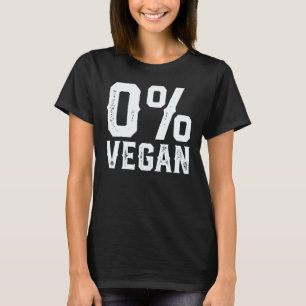 0 Veganer Fleischesser BBQ Barbecue Grillen Fleisc T-Shirt