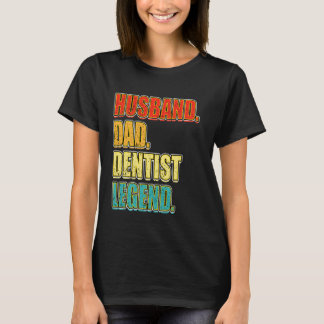 0 Vintage Zahnarzt Ehemann Vater Zahnarzt Legende T-Shirt