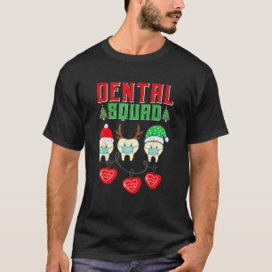 0 Weihnachtszahnärzteteam Zähne mit Maske Zahnarzt T-Shirt