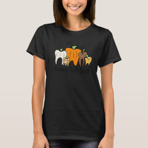 0 Zahnarzt Glücklicher Herbst Euch Alle Kürbis Zäh T-Shirt