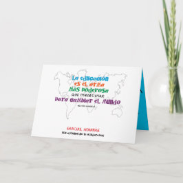 1º dame nombres. La educación cambia el mundo. Karte