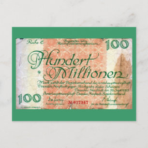 100000 Millionen Postkarte